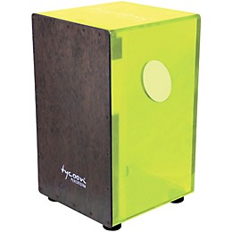 Tycoon Percussion 29 Series Acrylic Cajon Black Makah Burl Frontplate