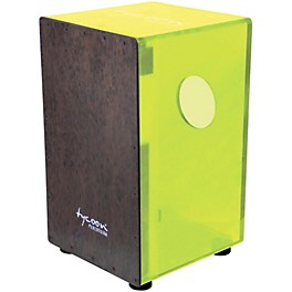 Tycoon Percussion 29 Series Acrylic Cajon Papyrus Sc... Tycoon Percussion 29 Series Acrylic Cajon Black Makah Burl Frontplate