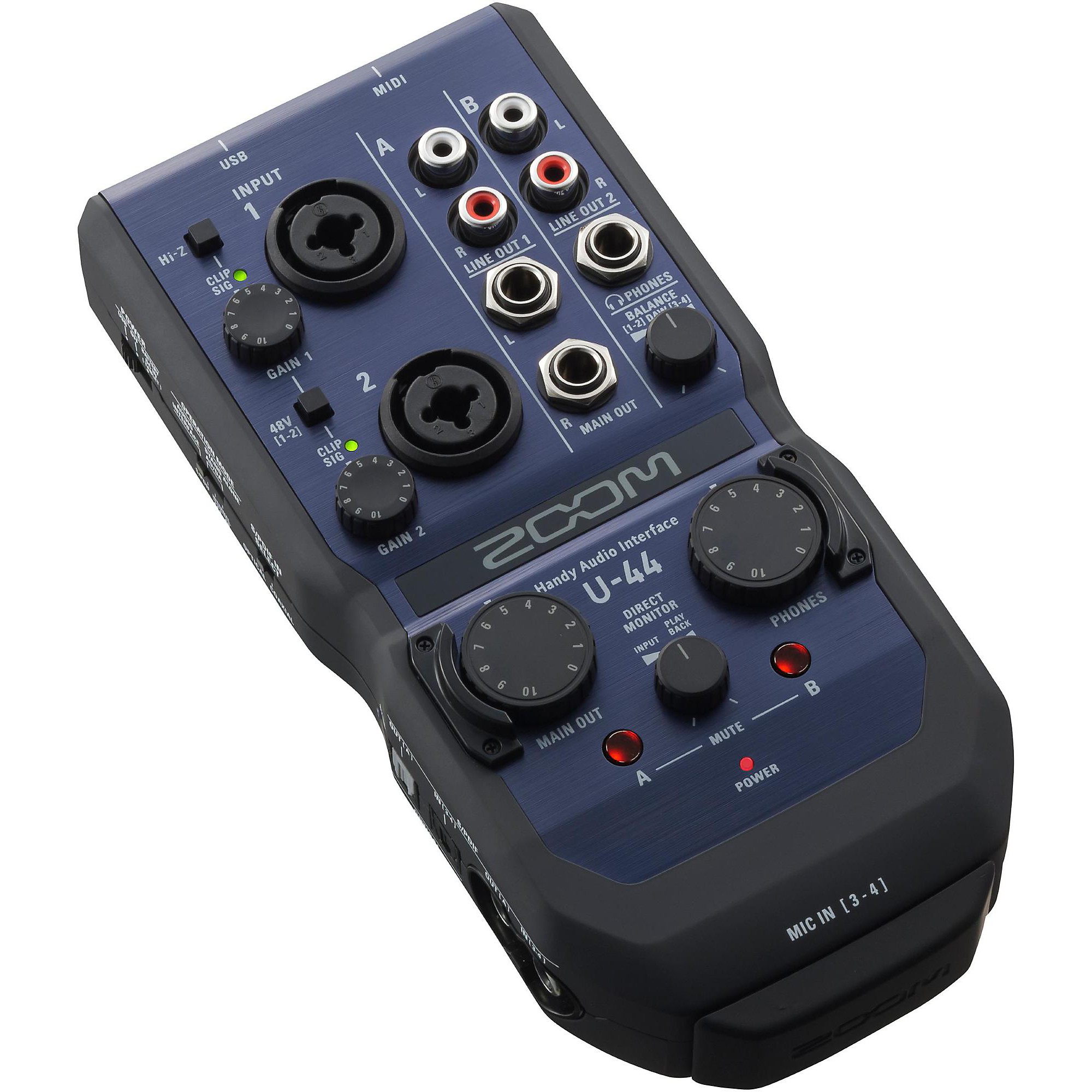 DTM・DAW ZOOM U-44 Zoom U-44 Handy Audio Interface | Guitar Center
