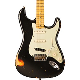 Fender Custom Shop '60s Imperial Arc Stratocaster Maple Fingerboard SSS Masterbuilt by Paul Waller Black over 3-Color Sunburst