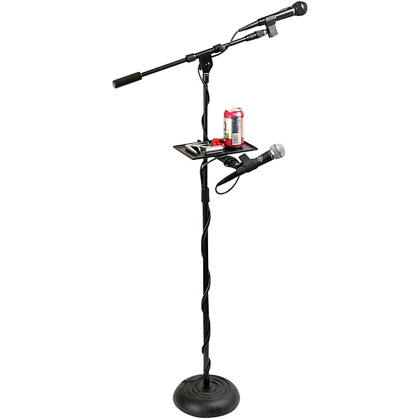 On-Stage MST1000 Combo Accessory Microphone Stand Tray Black