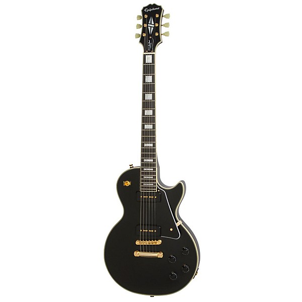 Open Box Epiphone Ltd Ed Inspired by "1955" Les Paul Custom Outfit Electric Guitar Level 2 Ebony 190839136701