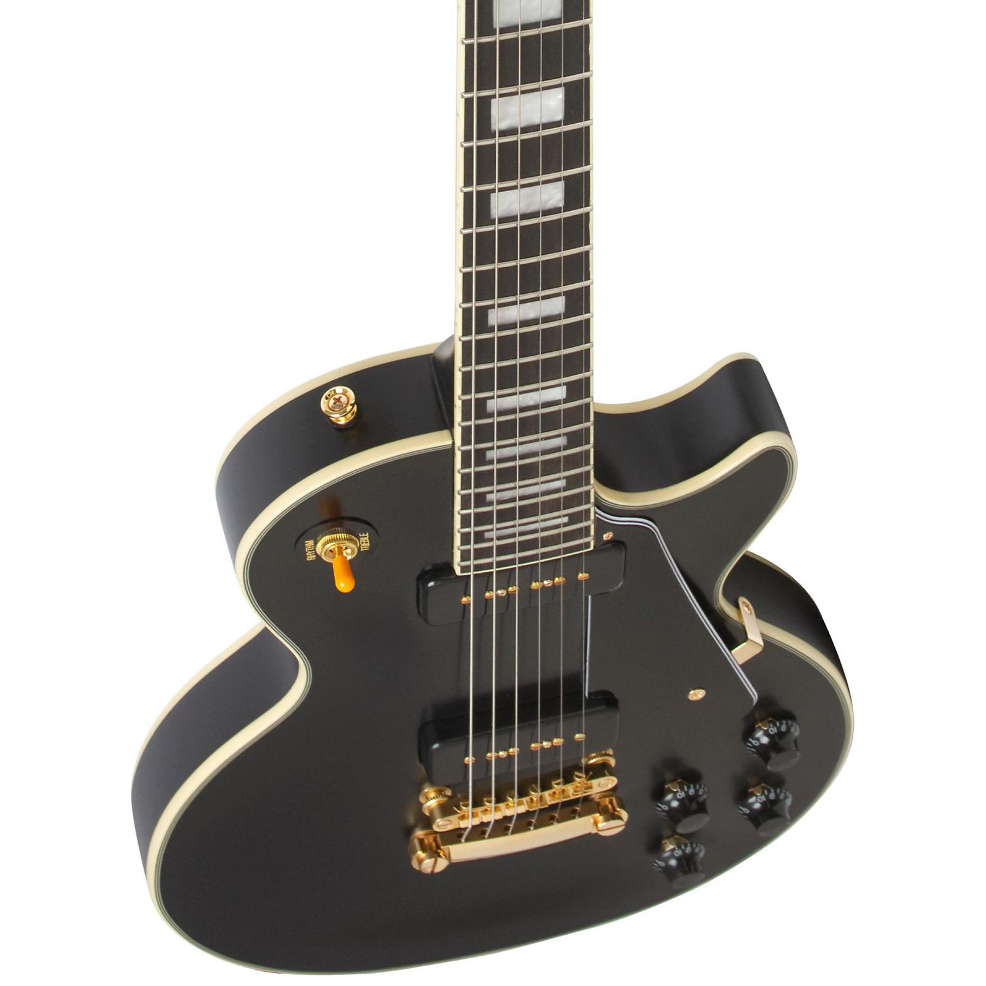 Epi LP Cust Ebony w/Case – Motor City Guitar