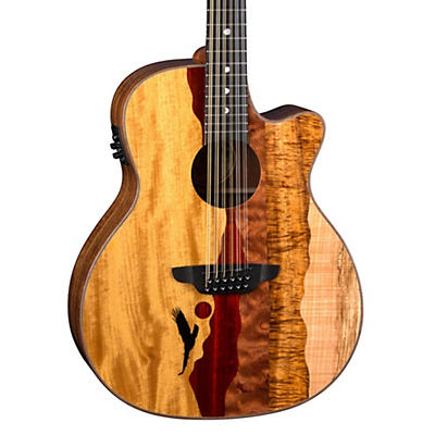 Luna Vista Eagle 12-String Acoustic-Electric Guitar Natural for sale