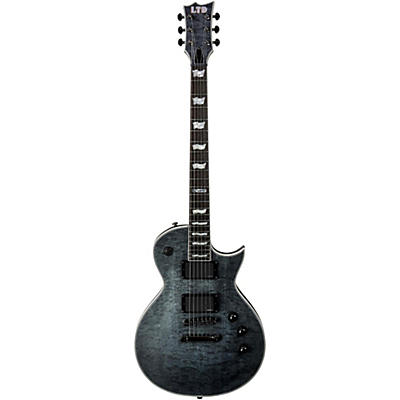Esp Ltd Ec-401Qm Electric Guitar Satin See-Thru Black for sale