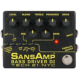 Open Box Tech 21 SansAmp Bass Driver DI Effects Pedal Level 1