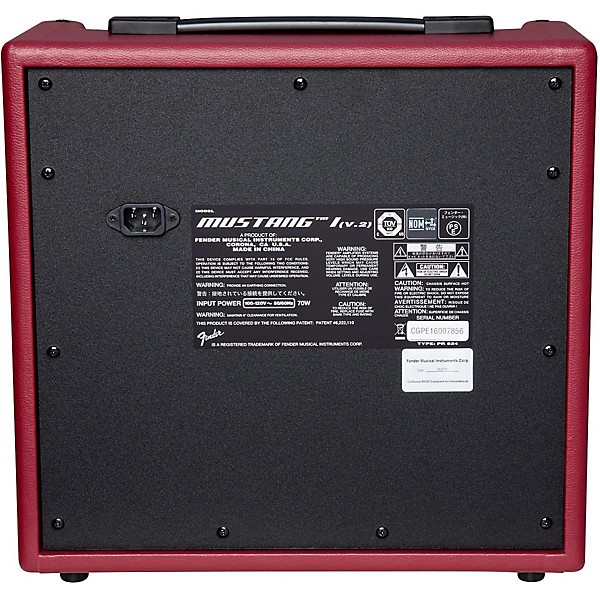 Fender Limited Edition Mustang I 20W 1x8 Guitar Amp Wine Red Wine Red