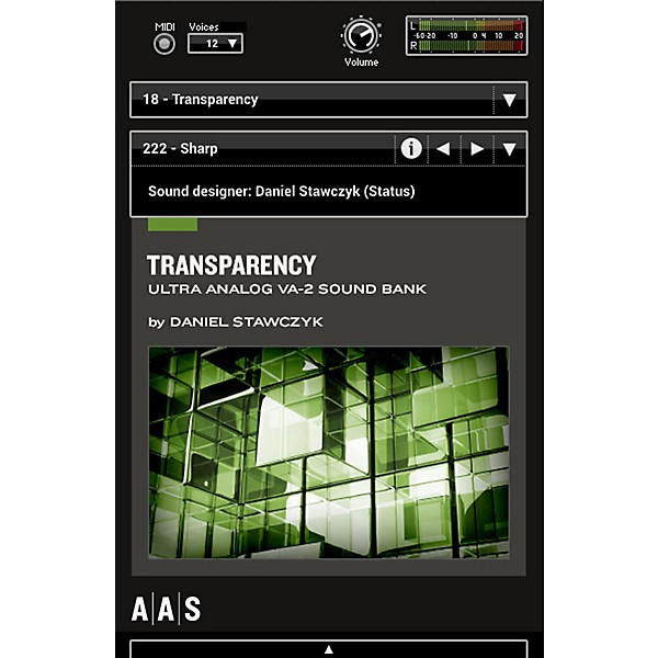 Applied Acoustics Systems Sound Bank Series Ultra Analog VA-2 - Transparency