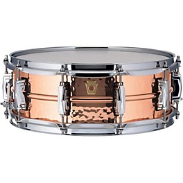 Ludwig Copper Phonic Hammered Snare D... Ludwig Copper Phonic Hammered Snare Drum 14 x 5 in. Copper Finish with Imperial Lugs