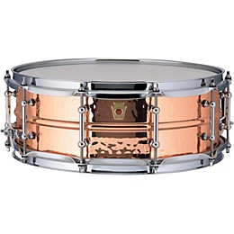 Ludwig Copper Phonic Hammered Snare Drum 14 x 5 in. Copper Finish with Tube Lugs