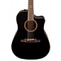 Open Box Fender F1020SCE Cutaway Dreadnought Acoustic-Electric Guitar Level 2 Black 888366053652 thumbnail