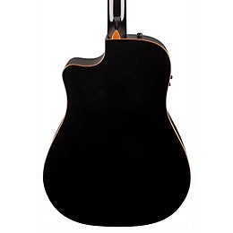 Open Box Fender F1020SCE Cutaway Dreadnought Acoustic-Electric Guitar Level 2 Black 888366053652