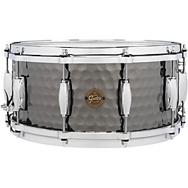 Gretsch Drums Hammered Black Steel Snare 14 x 8 in. Gretsch Drums Hammered Black Steel Snare 14 x 6.5 in.