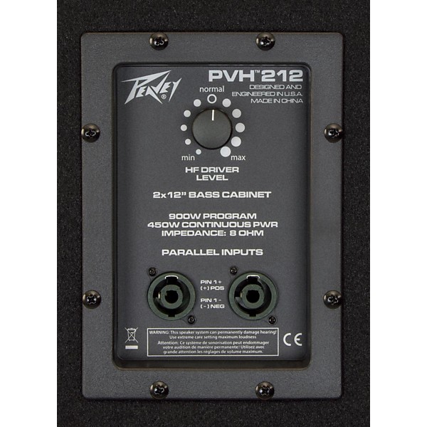 Open Box Peavey PVH 212 900W 2x12 Bass Cabinet Level 2 Regular 190839124753