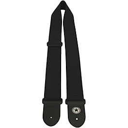 Road Runner Soft Cotton Webbing Guitar Strap Black 2 in.