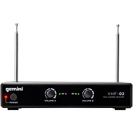 Open Box Gemini VHF-02HL Dual Channel VHF Lavalier Wireless Headset System Level 2 S48 190839495839