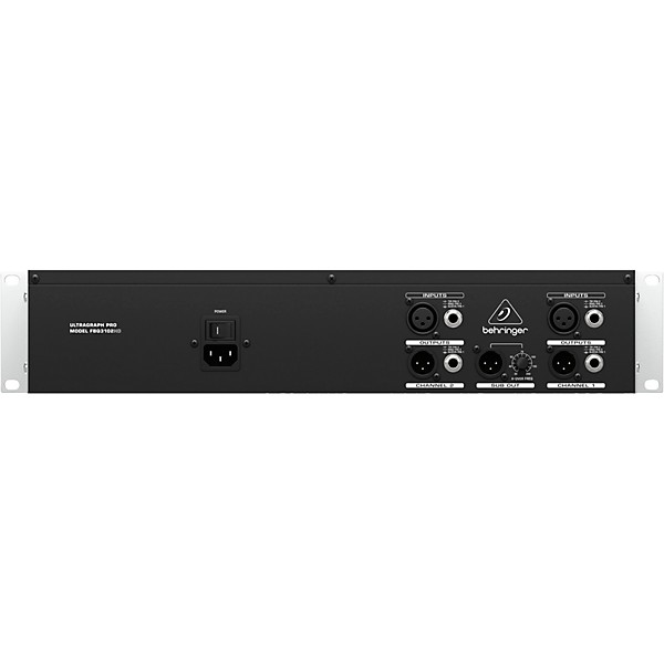 Behringer ULTRAGRAPH PRO FBQ3102HD 2-Channel 31-Band Graphic EQ With FBQ Feedback Detection System