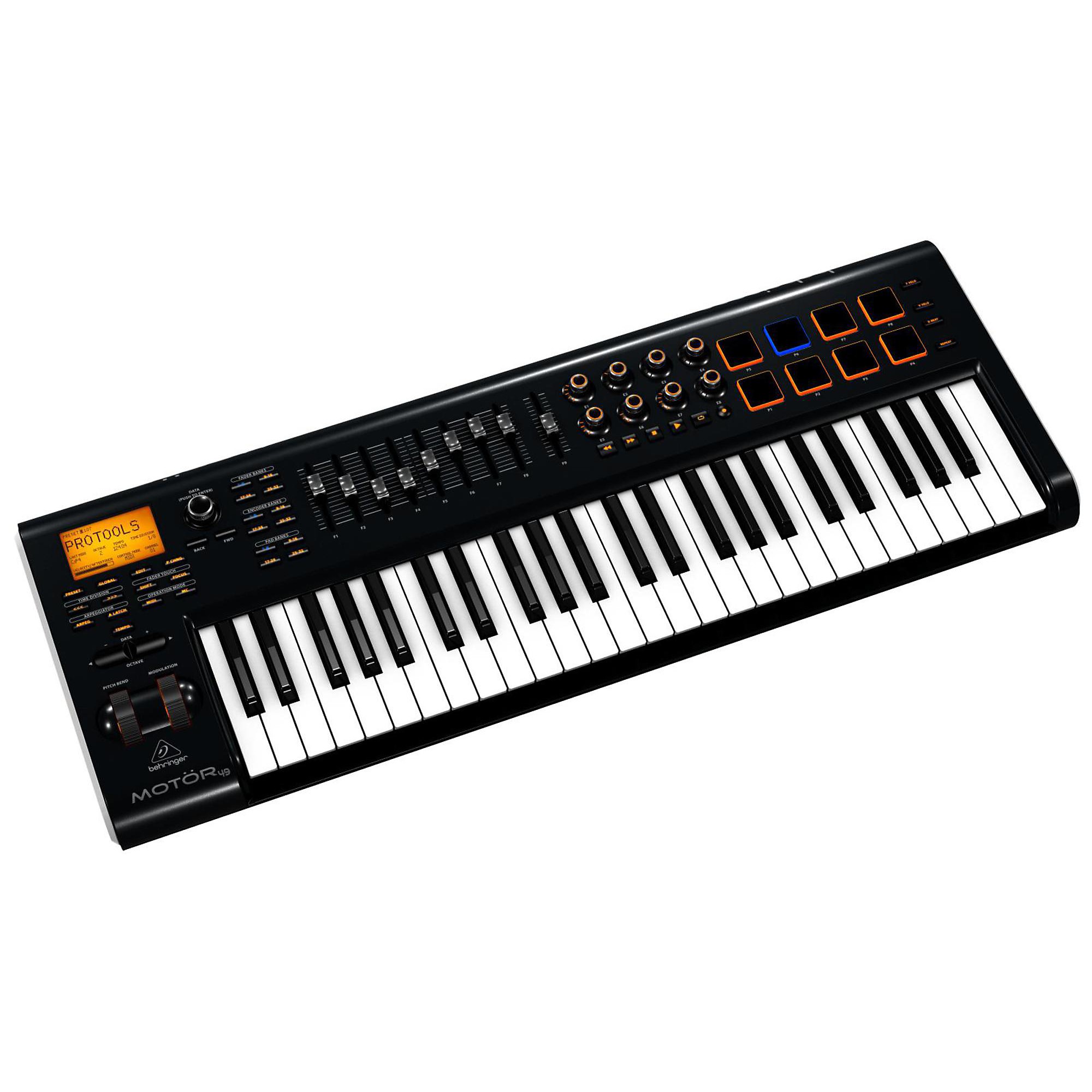 Open Box Behringer MOTOR 49 49-Key USB/MIDI Master Controller