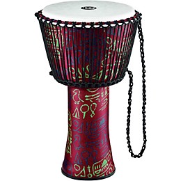 MEINL Rope Tuned Djembe with Synthetic Shell 14 in. Pharaoh's Script