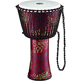 MEINL Rope Tuned Djembe with Synthetic Shell 14 in. P... MEINL Rope Tuned Djembe with Synthetic Shell 14 in. Pharaoh's Script