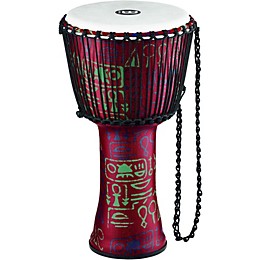 MEINL Rope Tuned Djembe with Synthetic Shell 12 in. Pharaoh's Script