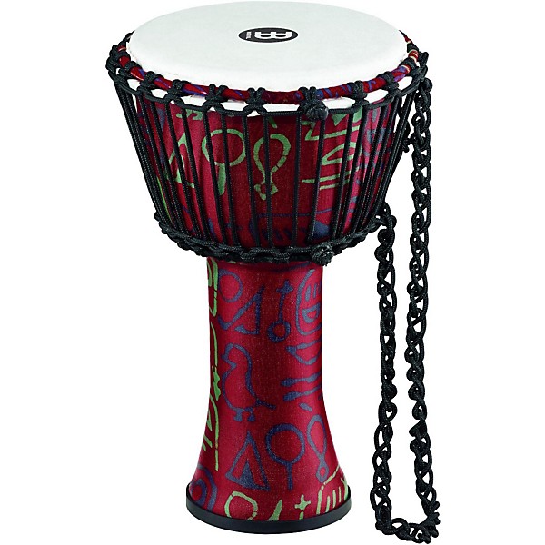 MEINL Rope Tuned Djembe with Synthetic Shell 8 in. Pharaoh's Script