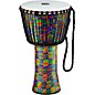 MEINL Rope-Tuned Djembe with Synthetic Shell and Head 14 in. Kenyan Quilt thumbnail