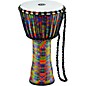 MEINL Rope-Tuned Djembe with Synthetic Shell and Head 10 in. Kenyan Quilt thumbnail