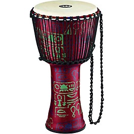 Open Box MEINL Rope Tuned Djembe with Synthetic Shell and Goat Skin Head Level 1 12 in. Pharaoh's Script