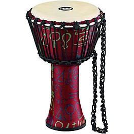 MEINL Rope Tuned Djembe with Synthe... MEINL Rope Tuned Djembe with Synthetic Shell and Goat Skin Head 8 in. Pharaoh's Script