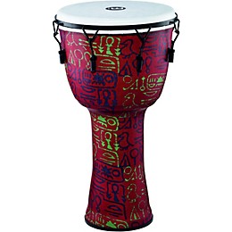 MEINL Mechanically Tuned Djembe with Synthetic Shell and Head 14 in. Pharaoh's Script