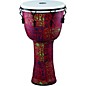 MEINL Mechanically Tuned Djembe with Synthetic Shell and Head 14 in. Pharaoh's Script thumbnail