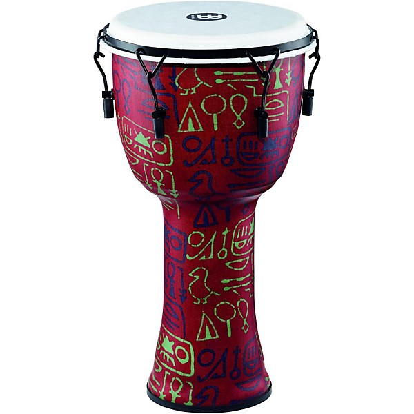 MEINL Mechanically Tuned Djembe with Synthetic Shell and Head 12 in. Pharaoh's Script