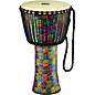 MEINL Rope Tuned Djembe with Synthetic Shell and Goat Skin Head 14 in. Kenyan Quilt thumbnail