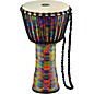MEINL Rope Tuned Djembe with Synthetic Shell and Goat Skin Head 10 in. Kenyan Quilt thumbnail