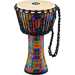 MEINL Rope Tuned Djembe with Synthetic ... MEINL Rope Tuned Djembe with Synthetic Shell and Goat Skin Head 8 in. Kenyan Quilt