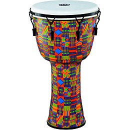 MEINL Mechanically Tuned Djembe with Synthetic Shell and Head 14 in. Kenyan Quilt