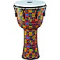 MEINL Mechanically Tuned Djembe with Synthetic Shell and Head 14 in. Kenyan Quilt thumbnail