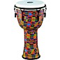 Meinl Mechanically Tuned Djembe with Synthetic Shell and Head 12 in. Kenyan Quilt thumbnail