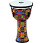 MEINL Mechanically Tuned Djembe with Synthetic Shell and Head 8 in. Kenyan Quilt thumbnail