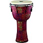 MEINL Mechanically Tuned Djembe with Synthetic Shell and Goat Skin Head 14 in. Pharaoh's Script thumbnail