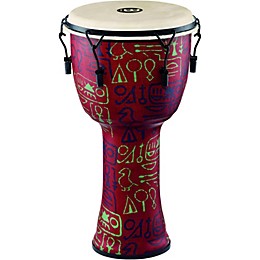 MEINL Mechanically Tuned Djembe with Synthetic Shell and Goat Skin Head 12 in. Pharaoh's Script