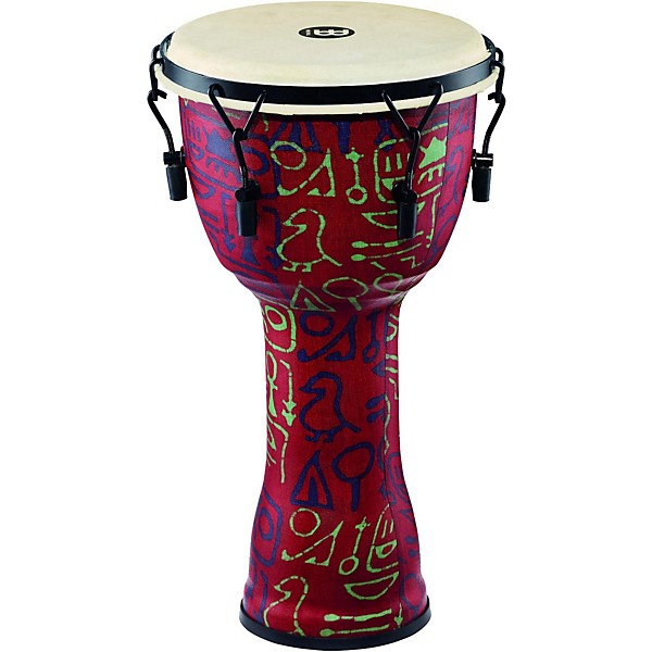 Meinl Mechanically Tuned Djembe with Synthetic Shell and Goat Skin Head 10 in. Pharaoh's Script