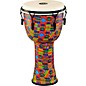 MEINL Mechanically Tuned Djembe with Synthetic Shell and Goat Skin Head 12 in. Kenyan Quilt thumbnail