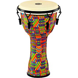 Open Box MEINL Mechanically Tuned Djembe with Synthetic Shell and Goat Skin Head Level 1 10 in. Kenyan Quilt