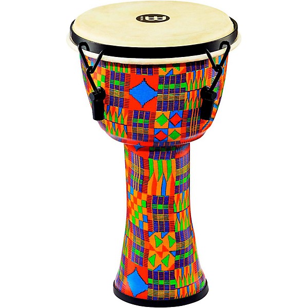 MEINL Mechanically Tuned Djembe with Synthetic Shell and Goat Skin Head 8 in. Kenyan Quilt