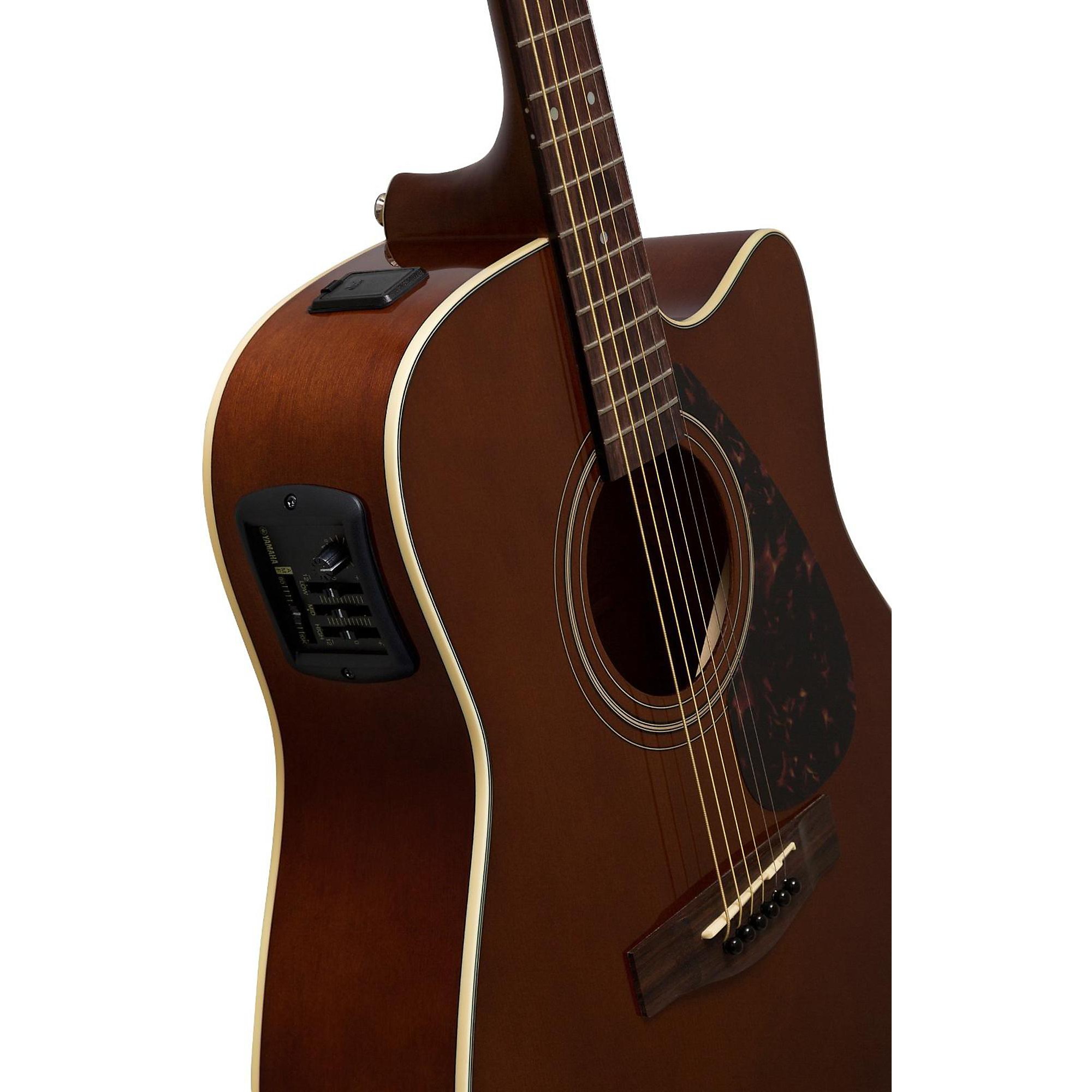Open Box Yamaha FX370C Acoustic-Electric Guitar Dark Tinted
