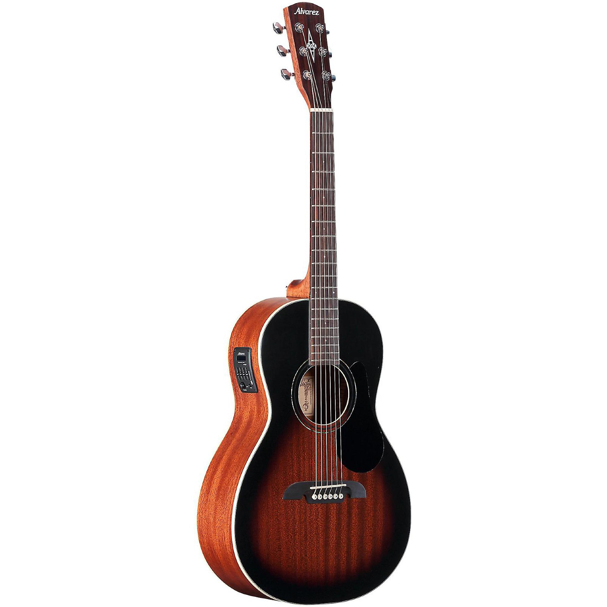 Open Box Alvarez RP266SESB Parlor Acoustic-Electric Guitar