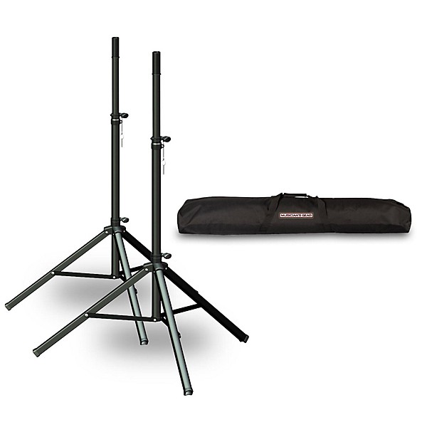 Ultimate Support TS-70 Speaker Stand 2-Pack with Musicians Gear Speaker Stand Bag