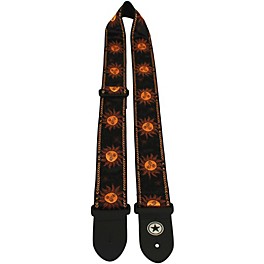 Road Runner Sun Jacquard Guitar Strap Bronze and Black Sun 2 in.